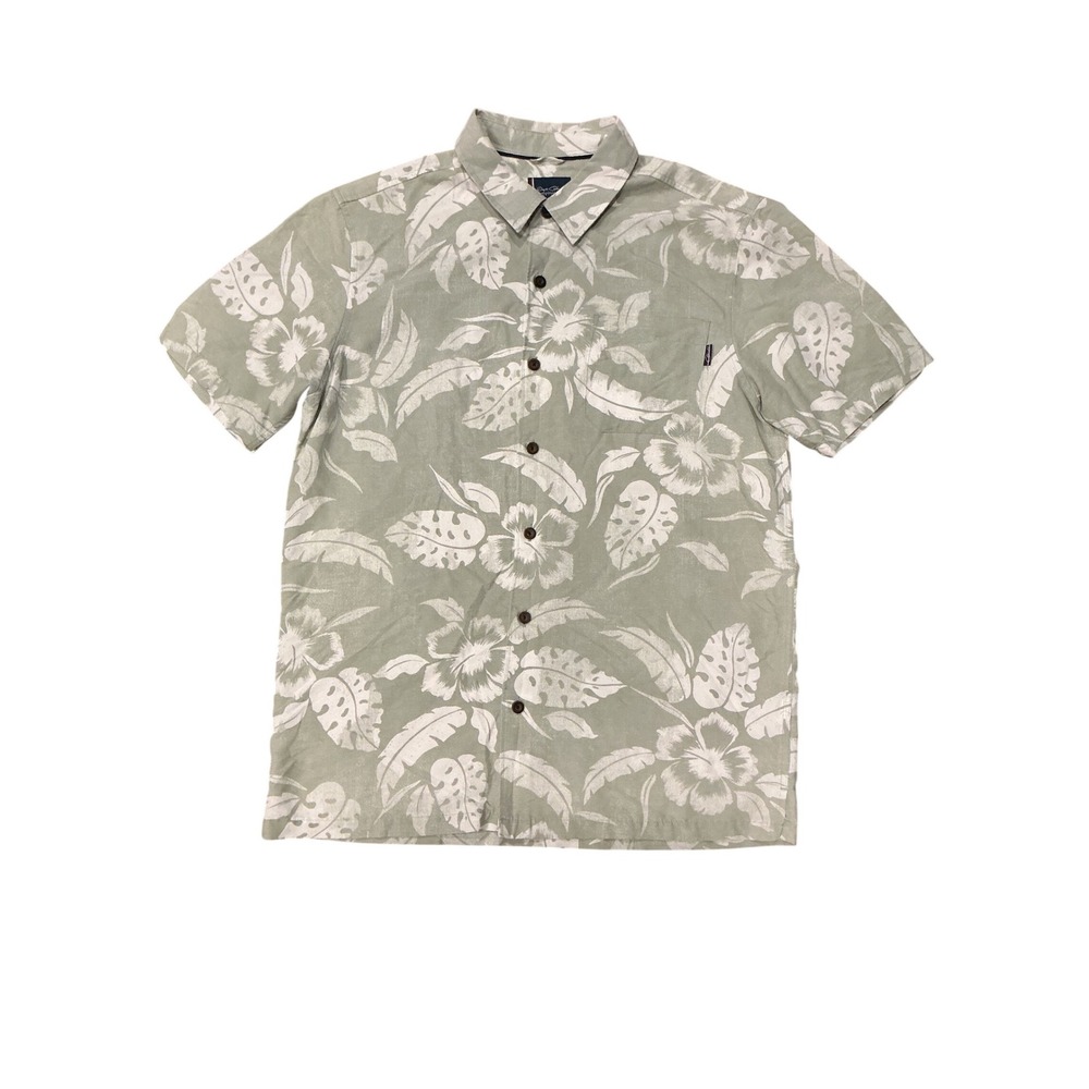 Jack O'Neill Collection Short Sleeve Shirt Floral Print Green Mens Size  S